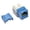 Blue, variant on Cat6 Cat5e Style Punch Down Keystone Jack Black