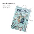 thumbnail image 3 of Lantern Press 1000 Piece Jigsaw Puzzle, Emerald Isle, North Carolina, Graphic Pastel, Sea Turtle, 3 of 5