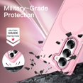 thumbnail image 5 of Magnetic Case for Samsung Galaxy Z Fold 6 [Magsafe Compatible] Translucent Matte Slim Shockproof Protective Cover for Galaxy Z Fold 6 7.6", Hot Pink, 5 of 18