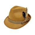thumbnail image 4 of SRZYMJ Oktoberfest Hats for Men German Hats for Oktoberfest Festival Party Trilby Homburg Hat, 4 of 4