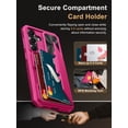 thumbnail image 3 of Funda tipo cartera Vihibii para Samsung Galaxy S25 con tarjetero, 3 of 7