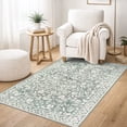 thumbnail image 3 of GLATTICE Entryway Rugs 3x5 ft Washable Area Rug Super Soft Rug Non Slip Rubber Backed Entry Rug for Kitchen Bedroom Office Living Room,, Taupe Beige with Ivory Hues,Sage Green Grey, 3 of 7