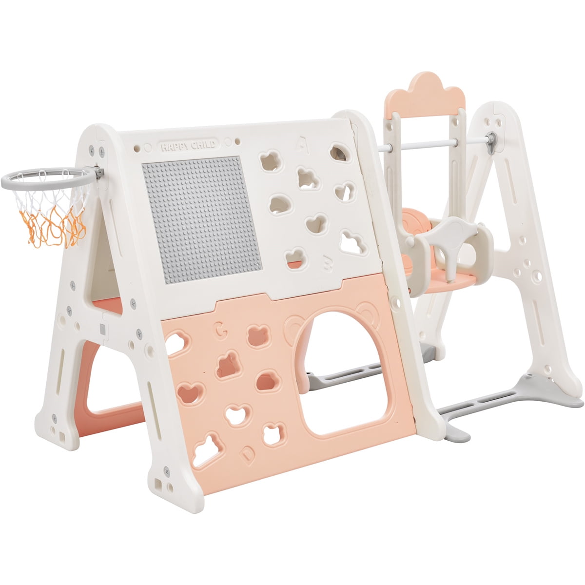 6in1 Toddler Climber and Swing Set, Demountable Children Playground