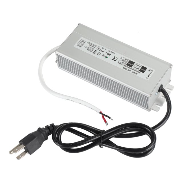 Fuente de alimentación IP67 a prueba de agua, alta eficiencia, tamaño pequeño, protección de seguridad, fuente de alimentación LED AC 100?265VUS, salida de enchufe 12V