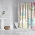 thumbnail image 2 of Pioneer Flower Floral Print Pattern Shower Curtain 72"x84" ,Bathroom Decorative Shower Curtains Set with 12 Hooks,Modern Waterproof Washable Shower Curtain, 2 of 6