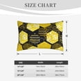 thumbnail image 6 of Balery Geometric Pattern with Bee Bedding Queen Pillow Cases - Envelope Closure - Soft Brushed Microfiber Fabric - Shrinkage and Fade Resistant Pillow Cases-14"x20", 6 of 9