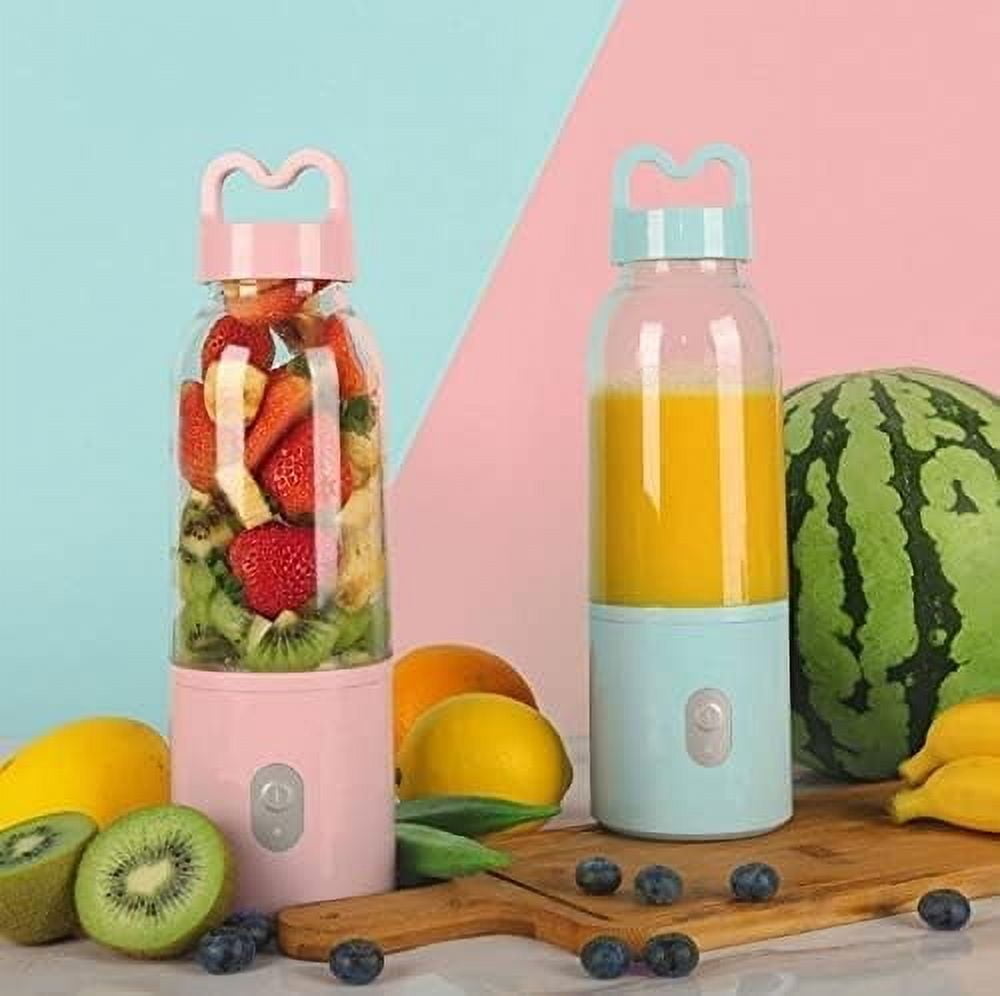 2025 NEW Portable Blender, Personal Blender for Shakes and Smoothies, Blender Bottle, USB Rechargeable, Small Blender for Sports, Travel Blender,Blue