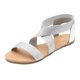 thumbnail image 1 of Sandalias Gladiadoras Planas para Mujer DREAM PAIRS Plata Talla 7, 1 of 6