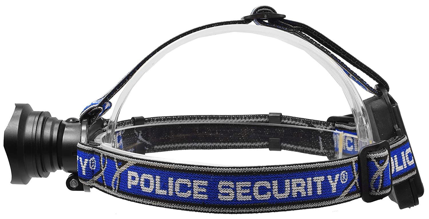 Police Security Flashlights Breakout COB 550 Lumens Headlamp with 3 AAA Batteries