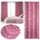 thumbnail image 3 of Cortinas para ventana con estampado de estrella y luna para niños y niñas, aislantes térmicas para dormitorio, hogar, 3 of 7