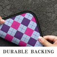 thumbnail image 6 of Pink Purple Checkered Pattern Door Rugs,Washable Non Slip Door Mats Indoor,Decorative Door Mats,Entry Mat Indoor for Entrance,Bedroom,Kitchen,Bathroom,30"x17", 6 of 6