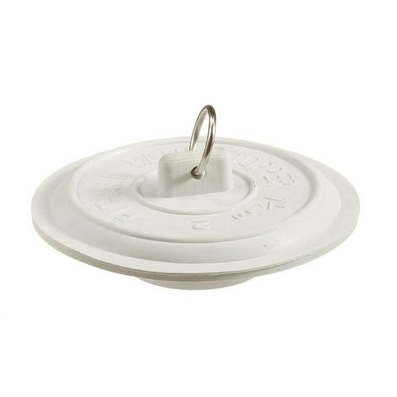 Plumb Pak  2 in. Dia. White  Rubber  Tub Stopper