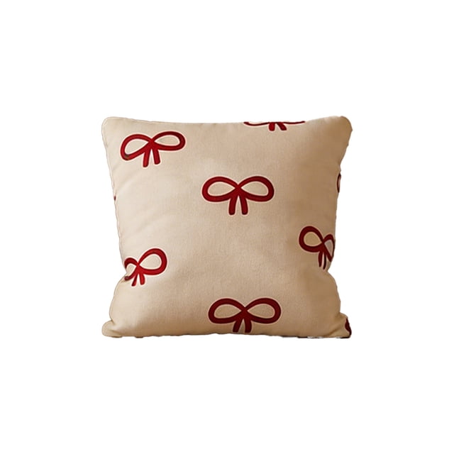 Housses de Coussins Décoratives Rouges 45X45 cm Polyester Canapé Salon Déco Housse de Coussin pour Chambre