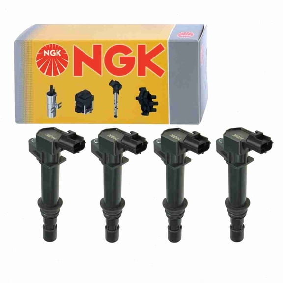 4 pc NGK 48651 Ignition Coils for 178-8483 2505-98346 36-8094 56028138 56028138AB 56028138AD 56028138AE 56028138AF 673-5300 E232 E232P GN10456 IC243 IC243SB UF-270 UF270 UF270T Spark Plug Wire Boot