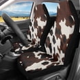 thumbnail image 2 of XYZCANDO 2 Piece Car Seat Covers Front Seats for SUV Front Seats Car Front Seat Cover Soft Washable, Truck Vehicle Van Front Seats Protector, Cow Print, 2 of 10