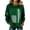 001_Light Green, variant on St. Patrick's Day Women's Hoodie, Waffle Knit Long Sleeve Shamrock Print Pullover, Green Clover Sweatshirt with Front Pocket, Sizes S-XXL