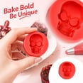 thumbnail image 4 of Halloween Silicone Molds for Baking, 3D Skull Cake Pan Mold, Nonstick Halloween Skeleton Mold for Soap Ice Cupcake (Red), 4 of 4