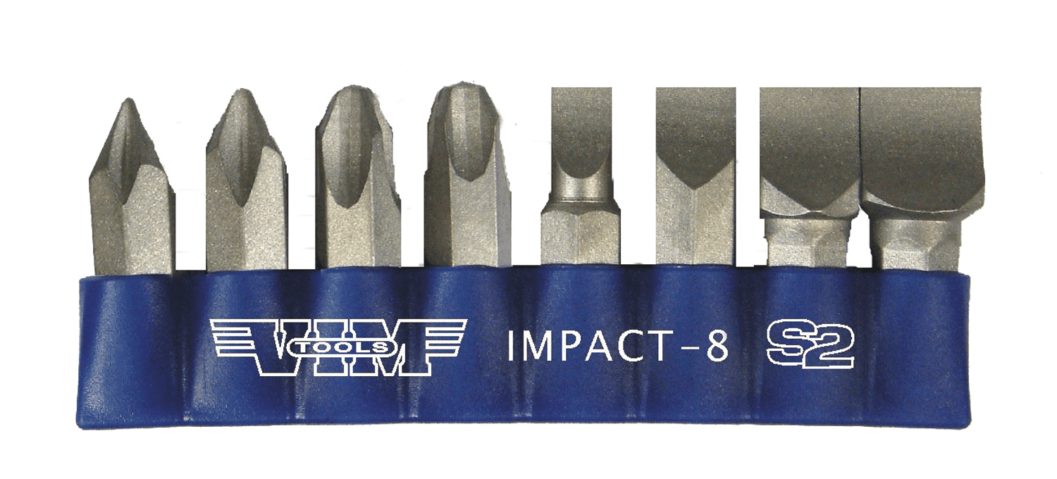 8 Piece Impact Driver Quality S2 Bit Set