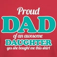 thumbnail image 3 of CafePress - Proud Dad Of An Awesome Daughter Dark T Shirt - Men's Classic Graphic Cotton T-Shirt, 3 of 4