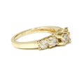 thumbnail image 2 of Yellow Gold 1ct Round Diamond Engagement Anniversary Ring 14k Trellis Band, 2 of 3