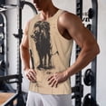 thumbnail image 5 of Logiee Child And Lion Sketch Print Men's Workout Tank Top,Quick Dry Workout Tank Top,Gym Muscle Tee,Fitness Bodybuilding Sleeveless T Shirt-4X-Large, 5 of 7