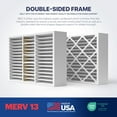 thumbnail image 5 of BNX TruFilter 16x25x5 (15.88’’ x 24.88’’ x 4.38‘’ Compatible with Honeywell 4”) MERV 13 Air Filter (2-Pack) - MADE IN USA - HVAC AC Furnace Filters, Allergies, Mold, Bacteria, Smoke, MPR 1900 FPR 10, 5 of 5