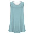 thumbnail image 5 of Tank Tops for Women Plus Size Solid Sleeveless Loose Summer Vests, 5 of 5