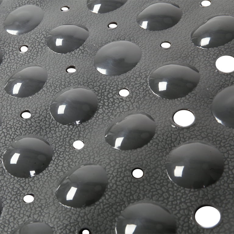 Gorilla Grip Anti-skid Bath Mats With Suction Cups And Drain Holes  (charcoal Grey)