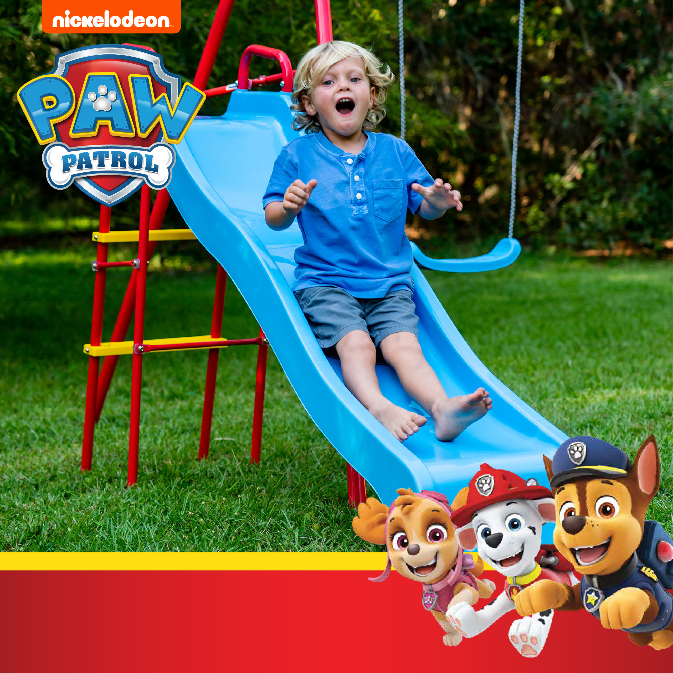Swurfer Paw Patrol Deluxe Swing Set for Kids, Ages 4 and Up - image 5 of 7