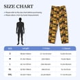 thumbnail image 4 of Sigee Pumpkins And Sunflowers3 print Men's Pajama Pants Lounge Sleep Bottoms with Elastic Waistband and Pockets-Small, 4 of 6