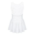 thumbnail image 3 of Aislor Big Girls Rhinestone Mesh Back Dance Dress Ballet Ice Skating Tutu Dress, 3 of 7