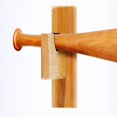 thumbnail image 5 of Baseball Bat Display Wall Mount, Softball Bat Rack for Horizontal Display, Solid Wood with Soft Felt and Hidden Screws, 5 of 5