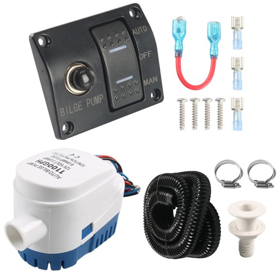 Boat Bilge Pumps Automatic Bilge Pumps 1100GPH 750GPH Two Levels Marine Water Drainage Equipment
