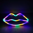thumbnail image 2 of LED Neon Sign Night Light Battery and USB Powered Signs Neon Lamp Decorative Neon Sign Wall Lamp (Lips), 2 of 2