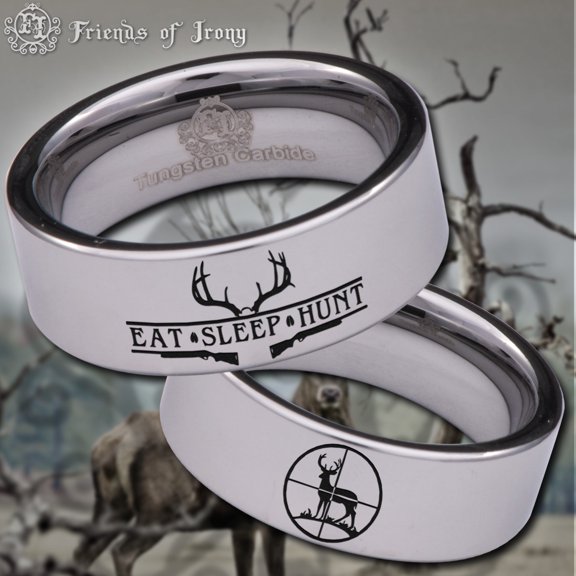 Deer Hunting Tungsten Carbide Ring
