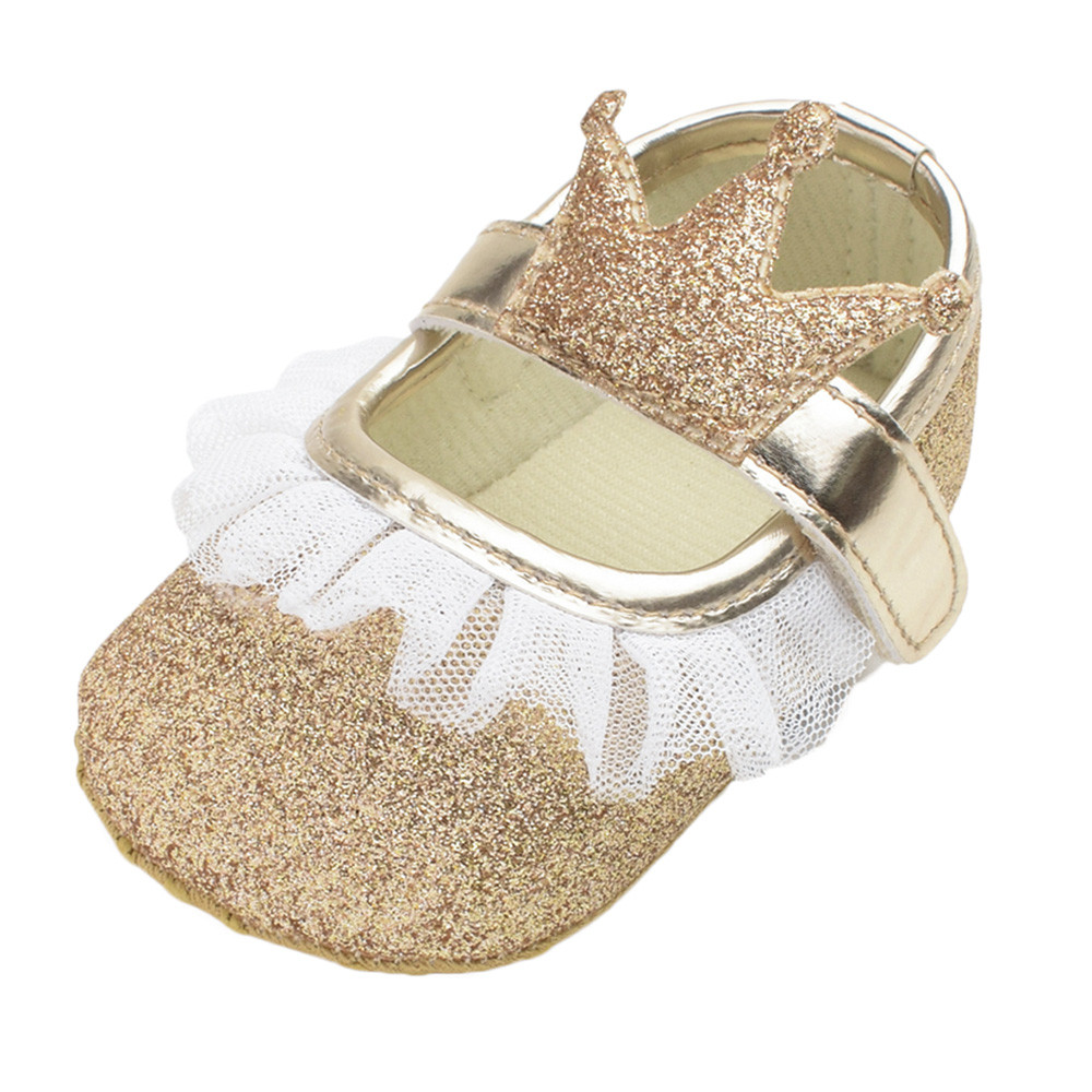 infant gold shoes