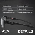 thumbnail image 2 of Oakley OO9135 Jupiter Squared Rectangle Shaped Non-Polarized Sunglasses for Men - Includes Official Eyewear Kit - Matte Black Frame with Prizm Black Lens, 2 of 6