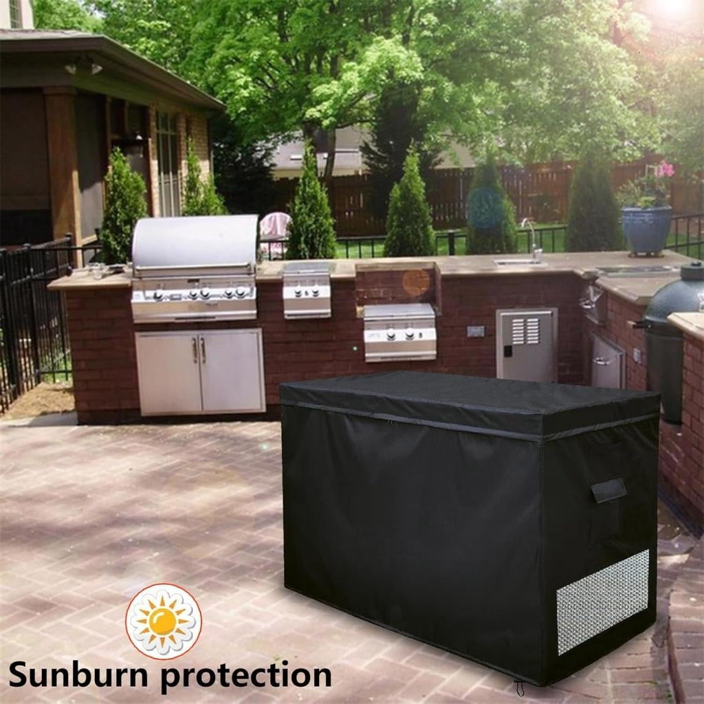 Yihuala Protective Freezer Cover for 14-16 CuFt Chest Freezer with Elastic Bottom Double Zippered and Ventilated Construction