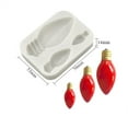 thumbnail image 3 of putnchl Christmas Light Bulb Silicone Mold Sugarcraft Chocolate Cupcake Baking Mold Fondant Tools, 3 of 5