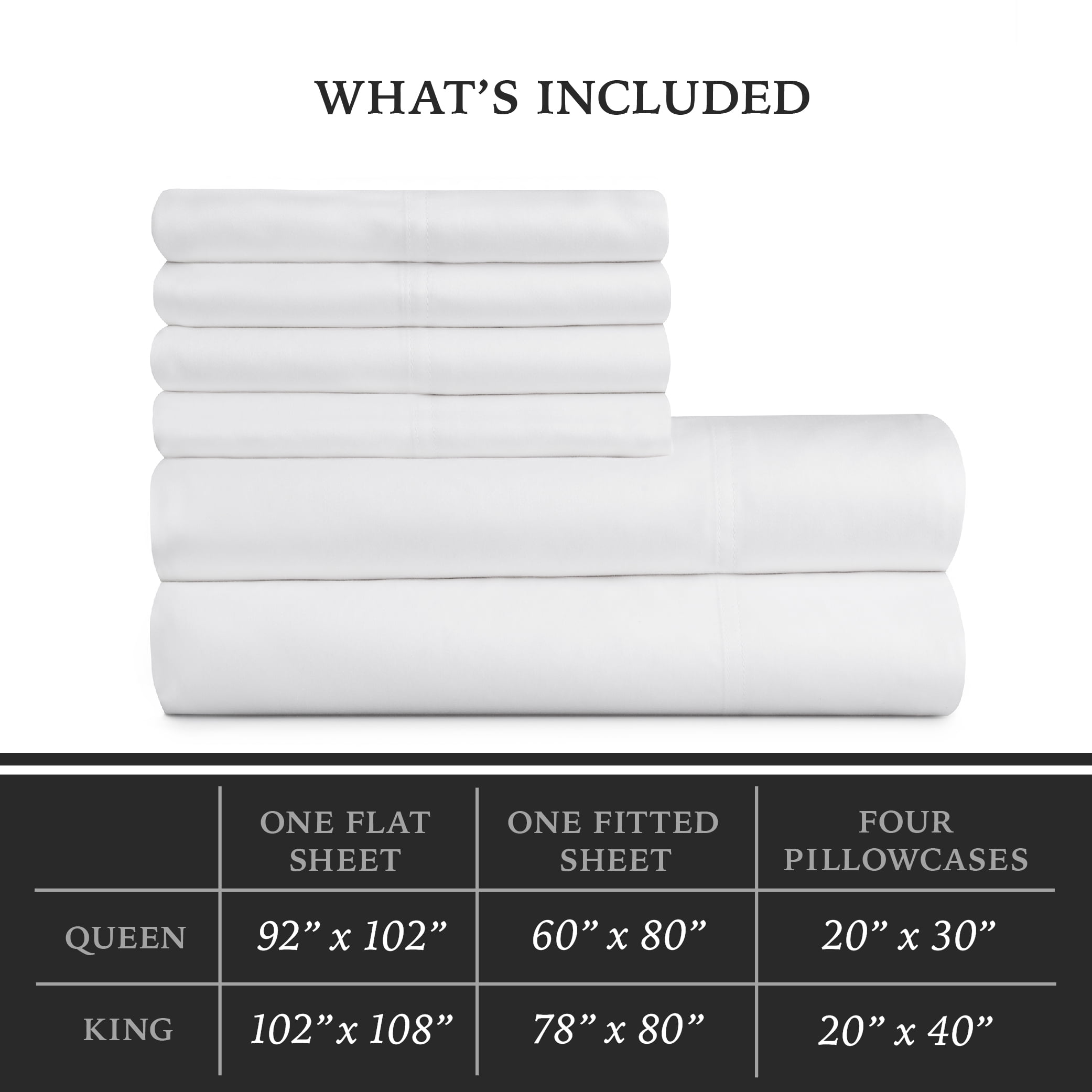 Hotel Style 1000 Thread Count Arctic White Egyptian Cotton Luxury Bed Sheet Set, King