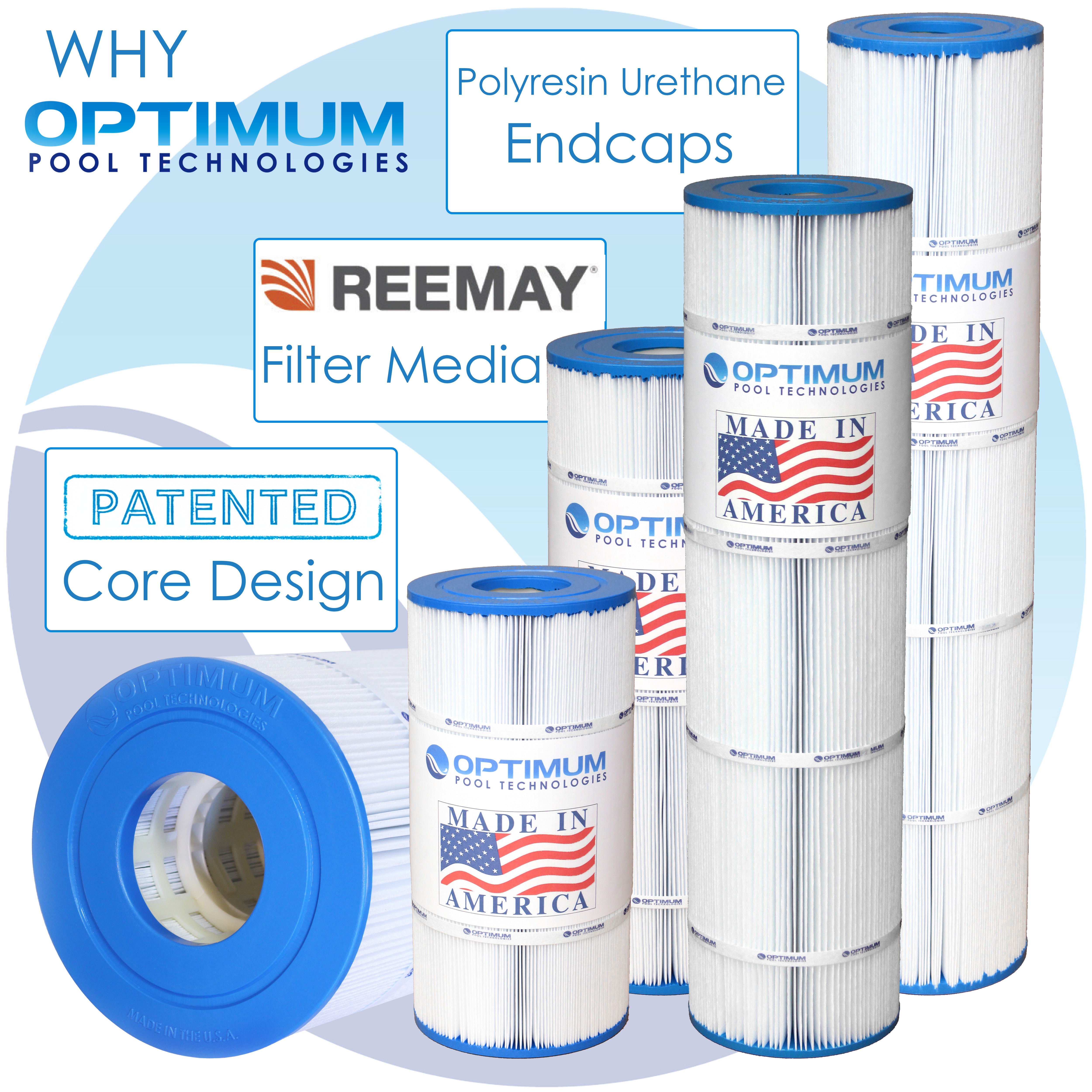 Pool Filter 4 Pack Replacement for Pentair Clean & Clear Plus 420; 80 SQ. FT. Cartridge Element - Made in USA