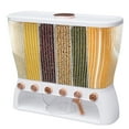 thumbnail image 4 of Clear Dry Food Dispenser 6 Grid Beans Dispenser Rice dispenser Kitchen Storage, 4 of 12