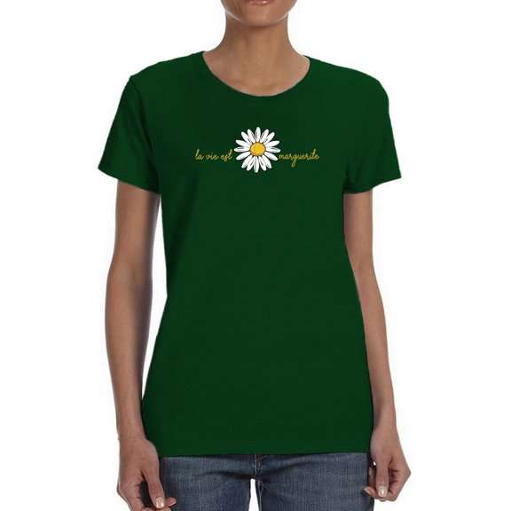 La Vie Est Marguerita T-Shirt Women -Image by Shutterstock, Female Medium