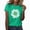 Green, variant on Womens Summer Tops Sunflower Summer T Shirt Plus Size Loose Blouse Girl Short Sleeve Graphic Casual Tees Tops for Women