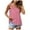 Pink, variant on JGGSPWM Womens Ruffle Strap Solid Top and Blouse Dressy Casual Plain Tunic Tees Square Neck Sleeveless Shirts Pink M