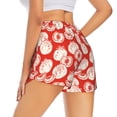 thumbnail image 3 of Goofa Tomatoes Printed Women 2 in 1 Running Shorts,Quick Dry Athletic Workout Shorts,High Waisted Athletic Shorts with Liner Pockets-Small, 3 of 9