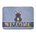 thumbnail image 1 of Carolines Treasures BB5595RUG French Bulldog Black Welcome Machine Washable Memory Foam Mat, 1 of 4