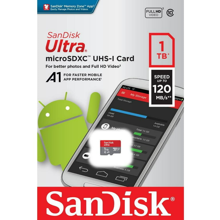 SanDisk 128GB ImageMate microSDXC UHS-1 - Up to 140MB/s -  SDSQUA4-128G-Aw6ka 