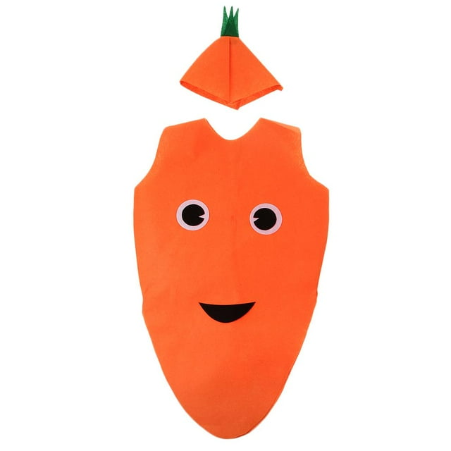 Disfraz de frutas y verduras para niño y niña, tela, sombrero, accesorios para fiesta A