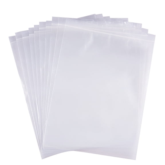 50 Pack 3 Mil Clear Resealable Heavy Duty Plastic Reclosable Zipper Bags - 7" x 10"(17 x 25cm) for Food Craft Storage